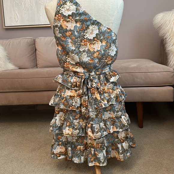 Floral Ruffle Mini Dress - Picture 3 of 3